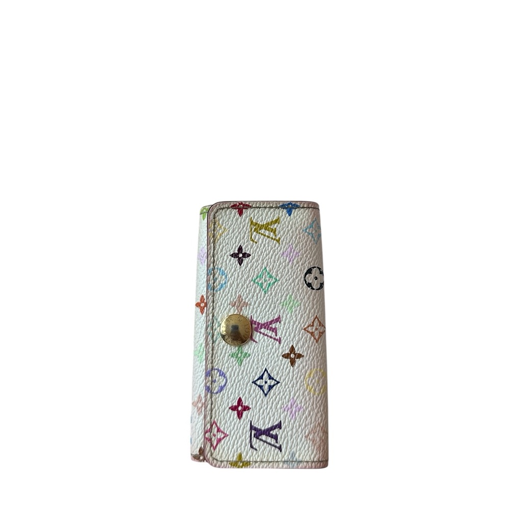 Louis Vuitton White Multicolor Key Holder